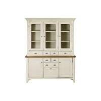 Arles Large 3 Door Sideboard with Glazed Hutch