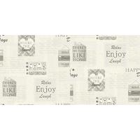 Arthouse Wallpapers Happy Days Charcoal, 888600