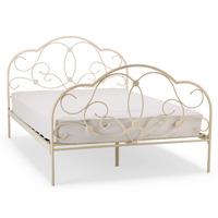 arabella stone white bed frame king