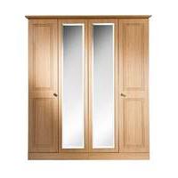 Aragn 4 Door Wardrobe with Centre Mirror