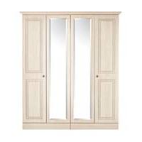 aragn 4 door wardrobe with centre mirror