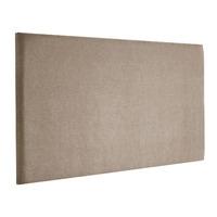 Ardley Kimiyo Linen Headboard Brown Double