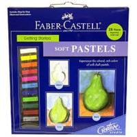 Arts & Crafts - Box Of 12 Goldfaber Studio Soft Pastels - Pink Carmine -