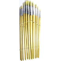 Artist Paint Brush Set 12pc Round Tipped 1 - 12 Art Decorating Acrylic Paint