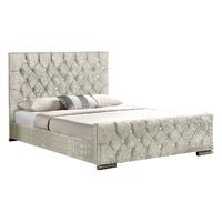 arya velvet bed frame oyster king