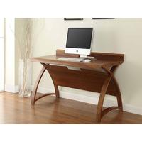 arched walnut 130cm desk