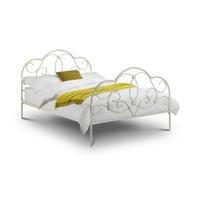 Arabella Metal Soft White Bed  Single, Double & King