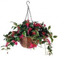 Artificial Fuchsia Hanging Basket