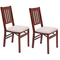 Arts and Crafts Folding Chairs (Pair)