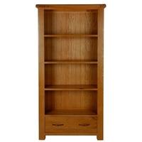 arles oak large bookcase with drawer