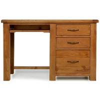 arles oak office desk with filling cabinet