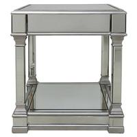 Arlo Silver Mirrored End Table