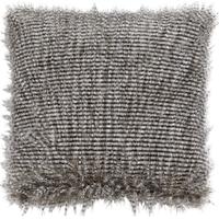 artifical fur dark brown cushion cover set of 4