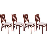 Arts and Crafts Folding Chairs (4 - SAVE £20), Mahogany, Wood