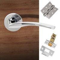 arizona status lever on round rose polished chrome handle pack