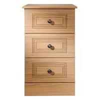 Aragon 3 Drawer Narrow Bedside Chest