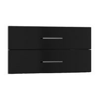 Arc Combination Cupboard Drawer Set in Black Eco Combination Pair Drawer Cupboard in Black