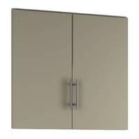 Arc Combination Cupboard Door Set in Stone Grey Eco Combination Pair Door Cupboard in Stone Grey