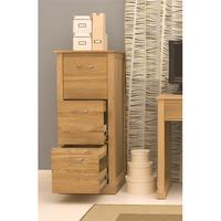 Artisan Oak 3 Drawer Filing Cabinet