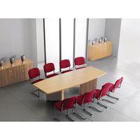 arrowhead boat shaped boardroom table beech h x w x d 725 x 1000 x 20