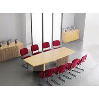 ARROWHEAD BOAT SHAPED BOARDROOM TABLE MAPLE - H X W X D: 725 X 1000 X 20