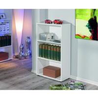 arco shelving unit or bookcase in white with 2 tiers