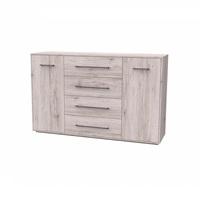 Armado Sideboard In Sand Oak With 4 Drawers And 2 Doors