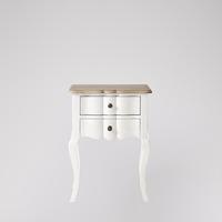 arielle bedside table in off white