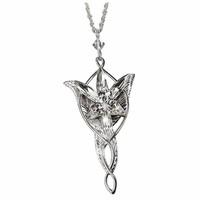 Arwen Evenstar Sterling Silver Pendant. Lord of the Rings Noble Collection.