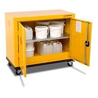 armorgard hazardous mobile cupboard 900x460x840