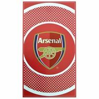 Arsenal FC Bullseye Towel, Red/White, 70 x 140 Cm