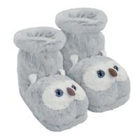 aroma home fun for feet owl slipper boots ladies unisize 3 7
