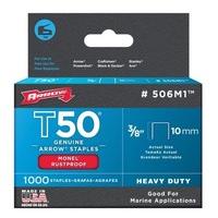 arrow staples t50 box 1000 monel 38 in