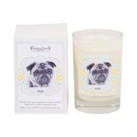 Aroma Paws Glass Breed Candle Pug 5oz