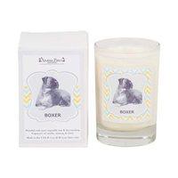 aroma paws glass breed candle boxer 5oz