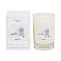 Aroma Paws Glass Breed Candle Poodle 5oz