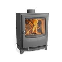 arada farringdon small grey 5kw defra approved wood stove