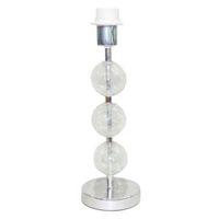 Artesia Clear Crackled Glass Effect Table Lamp Base