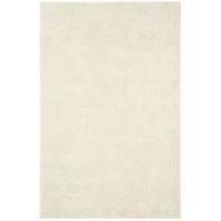 aran ivory wool viscose plain rug