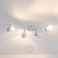Arjen GU10 LED ceiling light, 4-bulb