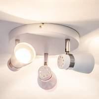 Arjen round ceiling light with GU10 LEDs, 3-light