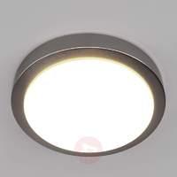 Aras LED bathroom ceiling lamp, matt nickel, 10W