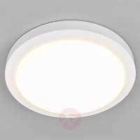 Aras IP44 ceiling light in white, with LEDs