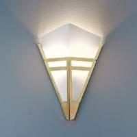Art Deco wall light from 1980, brass