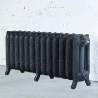 arroll montmartre 3 column radiator black primer w1074mm h470mm