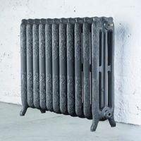 Arroll Montmartre 3 Column Radiator Cast Grey (W)914mm (H)760mm