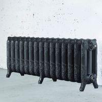 Arroll Montmartre 3 Column Radiator Anthracite (W)1234mm (H)470mm