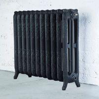 Arroll Montmartre 3 Column Radiator Black Primer (W)914mm (H)760mm