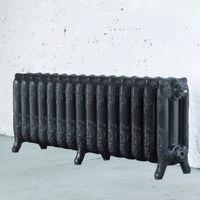 Arroll Montmartre 3 Column Radiator Pewter (W)1234mm (H)470mm