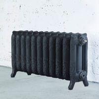 Arroll Montmartre 3 Column Radiator Black Primer (W)914mm (H)470mm